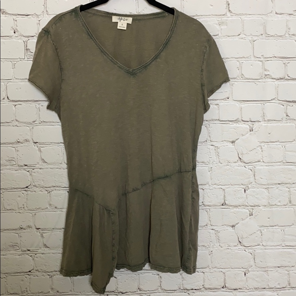Style & co peplum t shirt
